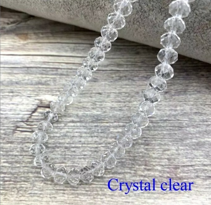 3X4mm 140pcs Austria Faceted Crystal Glass Beads Loose Spacer Beads for Jewelry