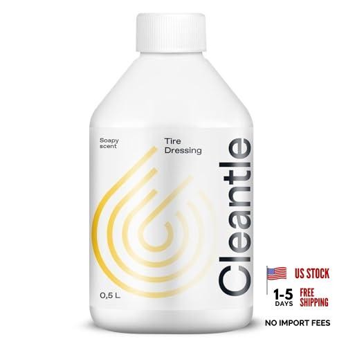 Tire Dressing – Deep Black Finish & Clean Satin Sheen for Rubber Tires – Water
