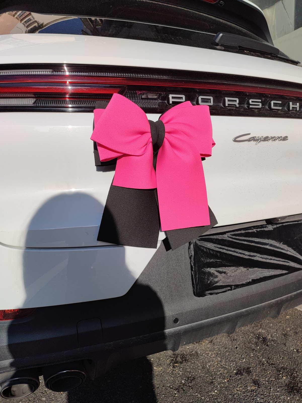 14-15 inchRemovable bow tie car rear trunk extra large car exterior decoration