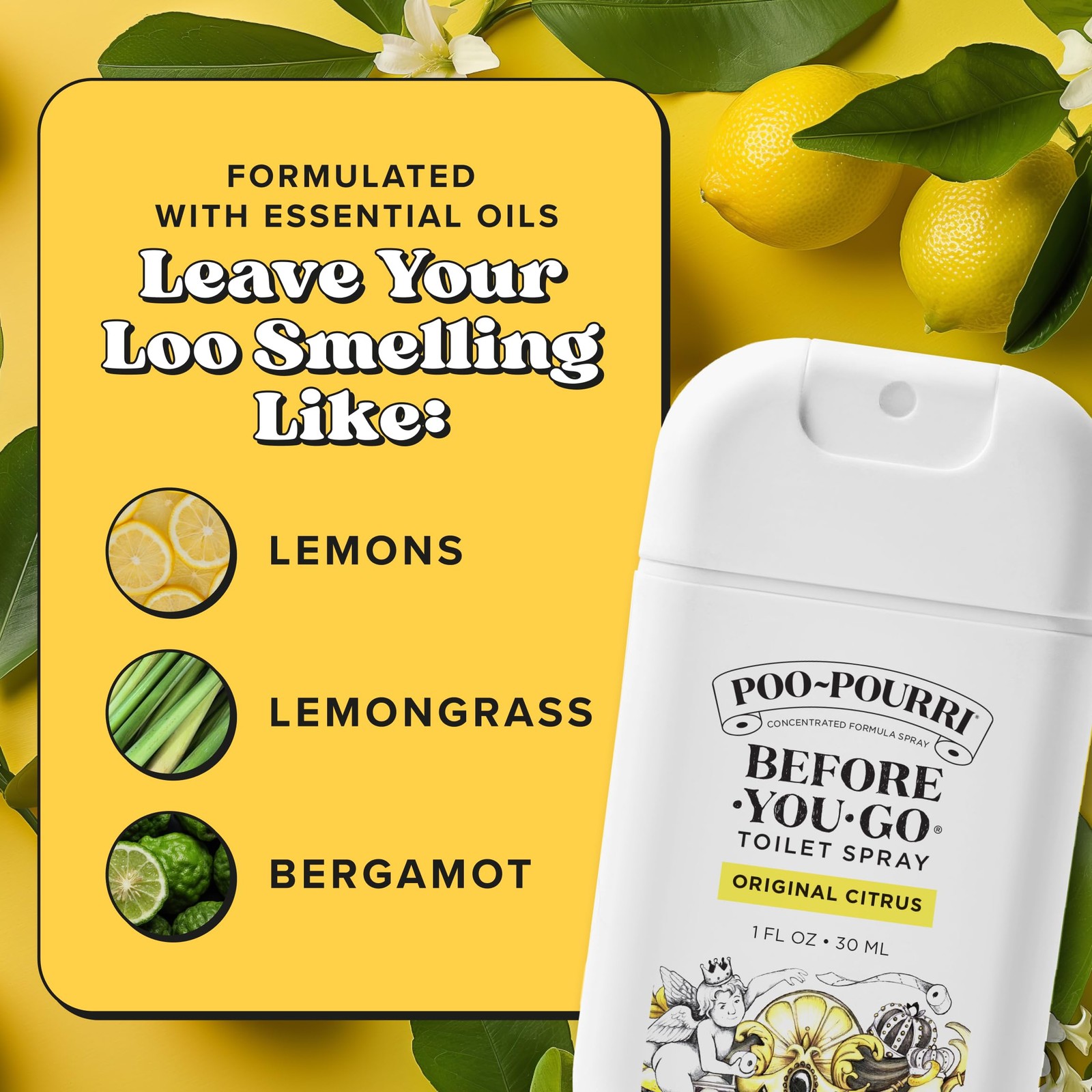 Poo-Pourri Before-You-Go Pocket Toilet Spray, 1 Fl Oz (Pack of 3), Multicolor