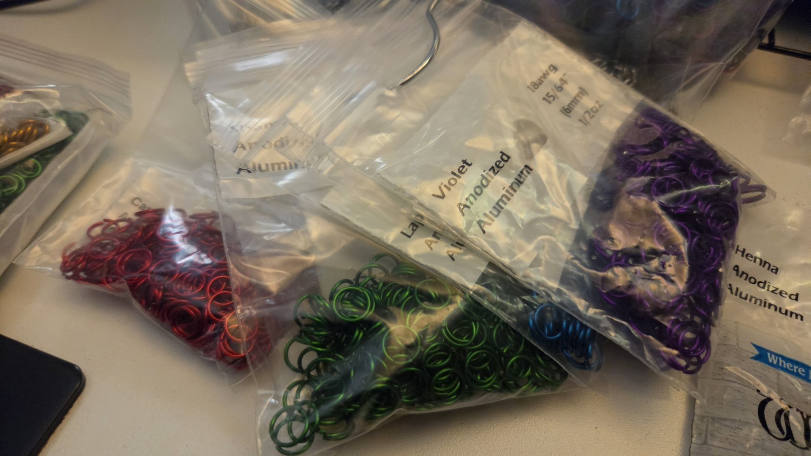 CRAFT LOT! Weave Got Maille Jump Rings Assortment, Aluminum Stainless Assorted