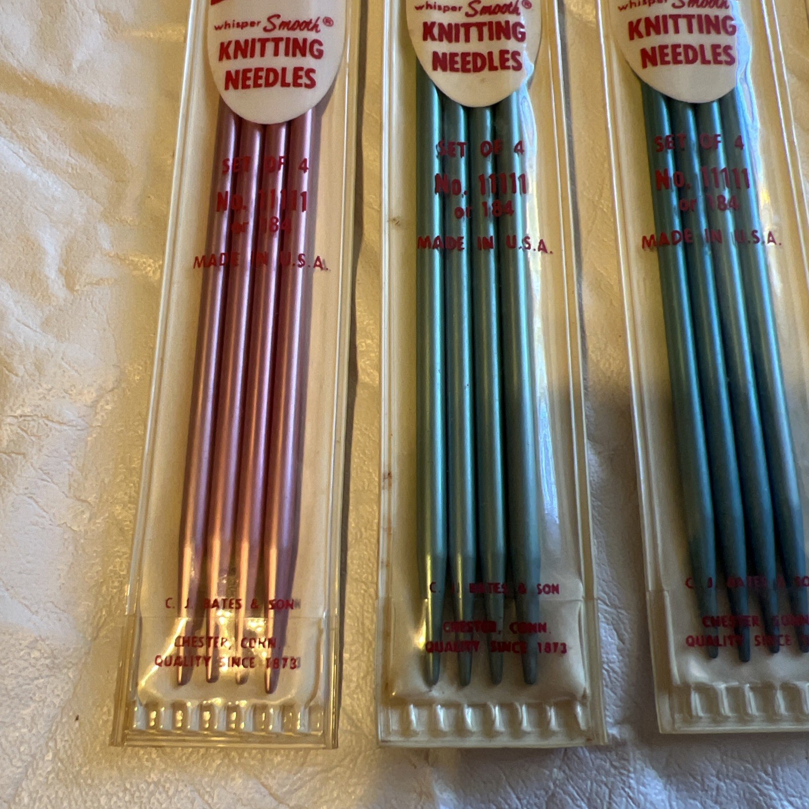 Susan Bates 10″ Silvalume Double Point Knitting Needlles Lot of 6 NEW
