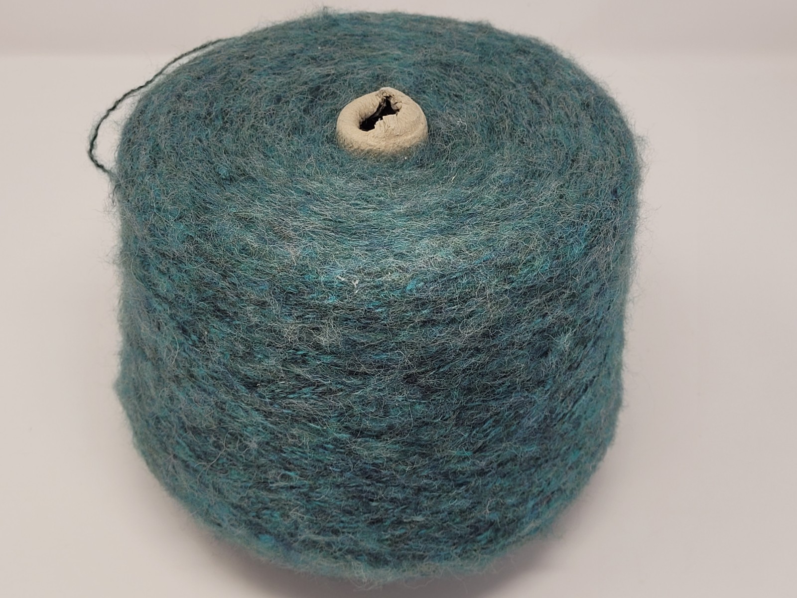 Vintage St. Andre Spinning Inc Mohair Wool large Cone Made In USA Roseau 3.5