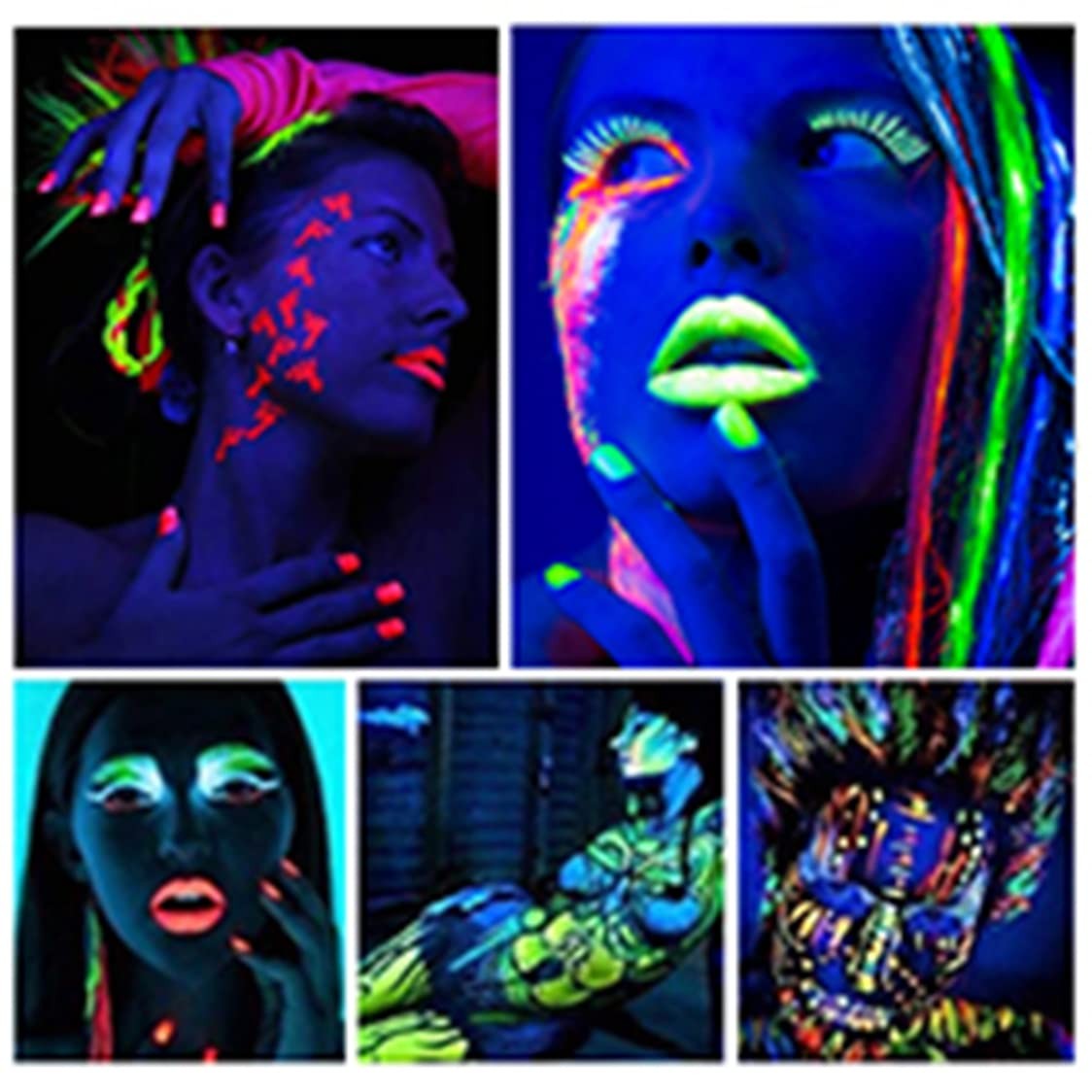 Glow in The Dark Powder 12 Colors Epoxy 0.7 Ounce (Pack of 12), 12 colors