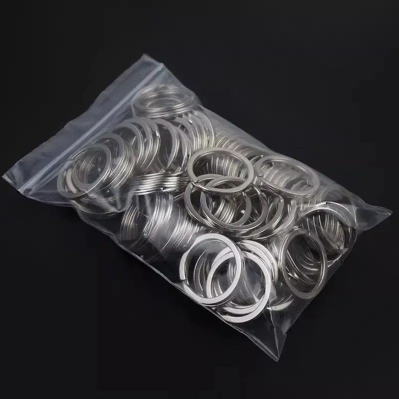 10/20/30PCS Stainless Steel Split Key Rings 25–35mm for Keychain DIY