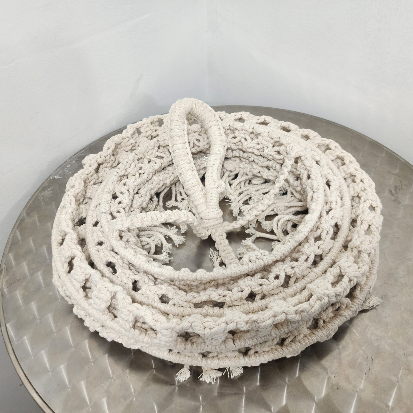 Macrame World Modern Handmade 6 pcs Rings Pendant Light Cover Shade Natural Boho