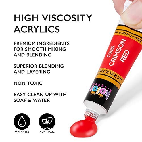 24 Colors Paint DIY Acrylic Paint Set for Hobby Model Painting Artists
