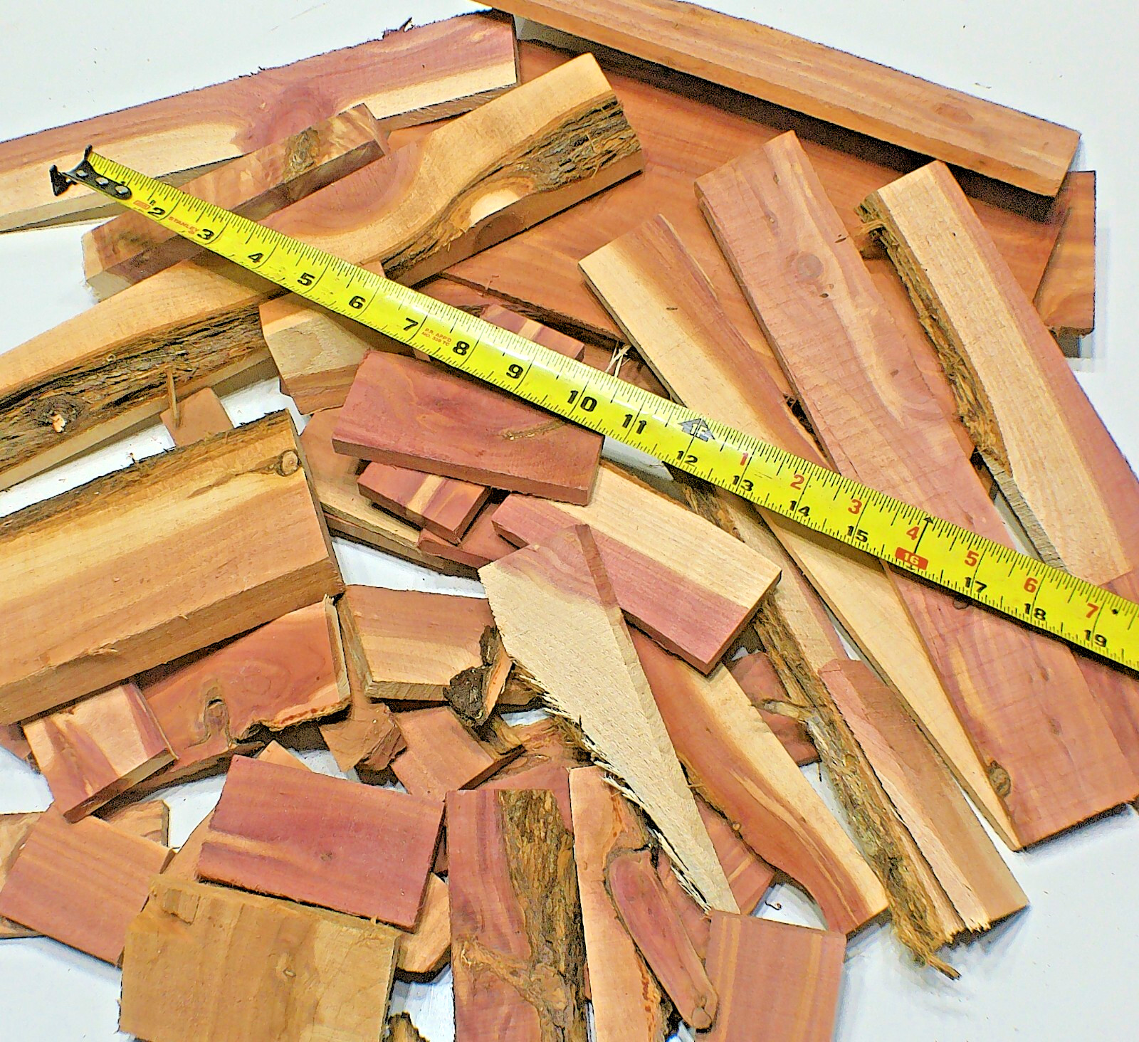 Aromatic Red Cedar Wood Milled Kiln Dried 10LBS Craft Project Pieces SHIPs FREE!
