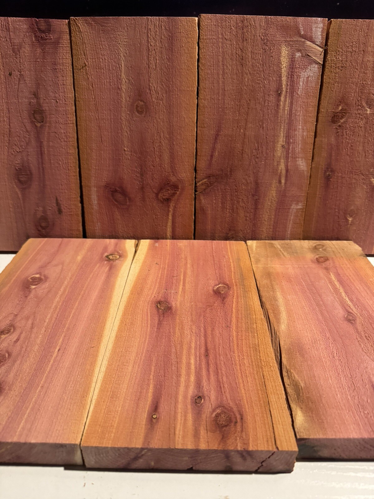 Exotic Aromatic Eastern Red Cedar Craft Boards, 1” Thick X 5” Wide X 10”. Long