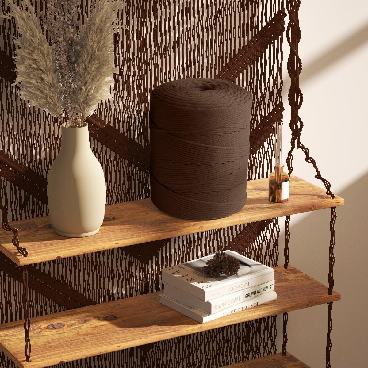 Eco-Friendly 4mm Brown Macrame Rope 500m