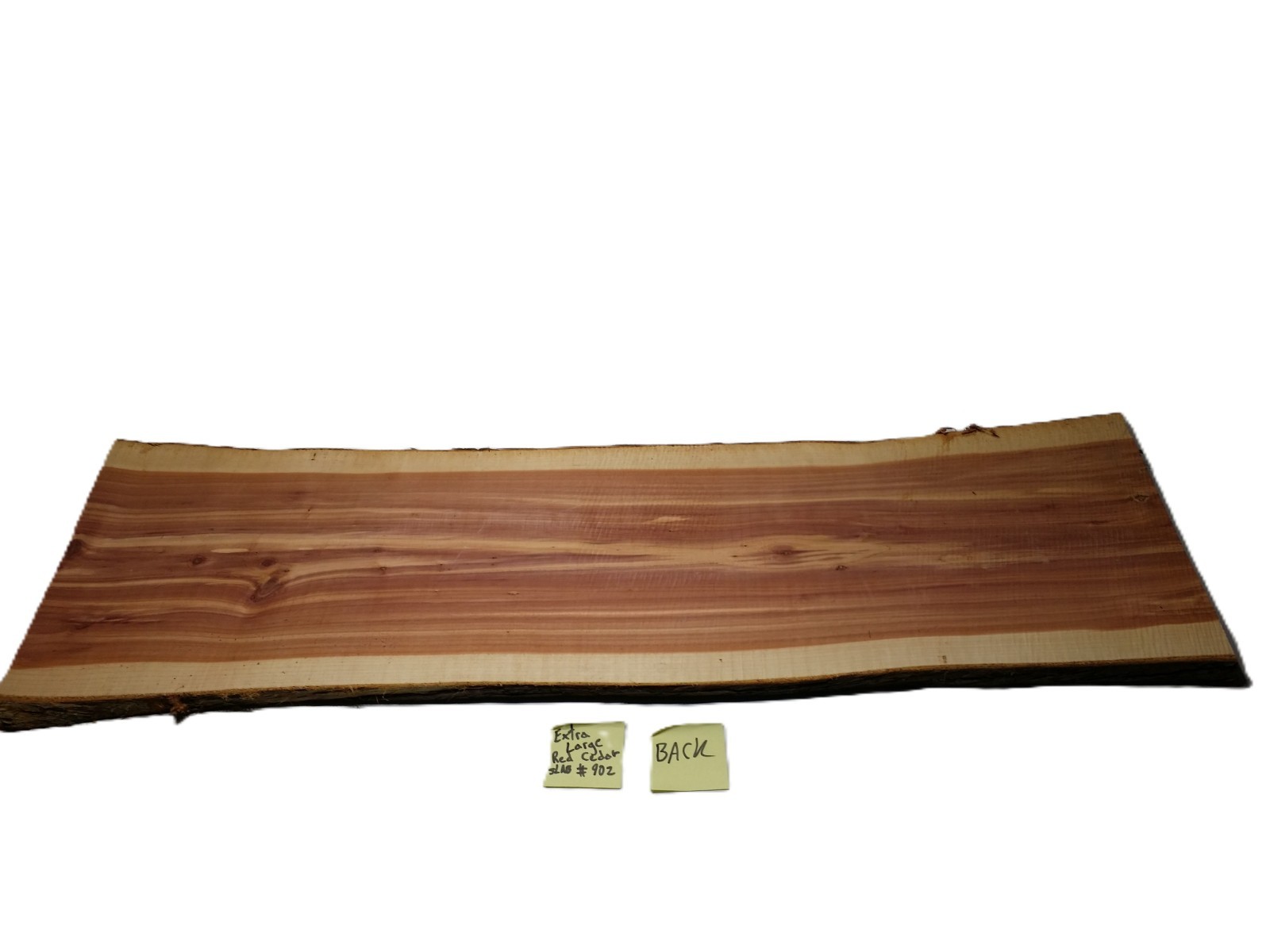 1 LARGE Aromatic Red Cedar Wall Live Edge Slab .75″T x 15-17″W x 49″L SHIPs FREE
