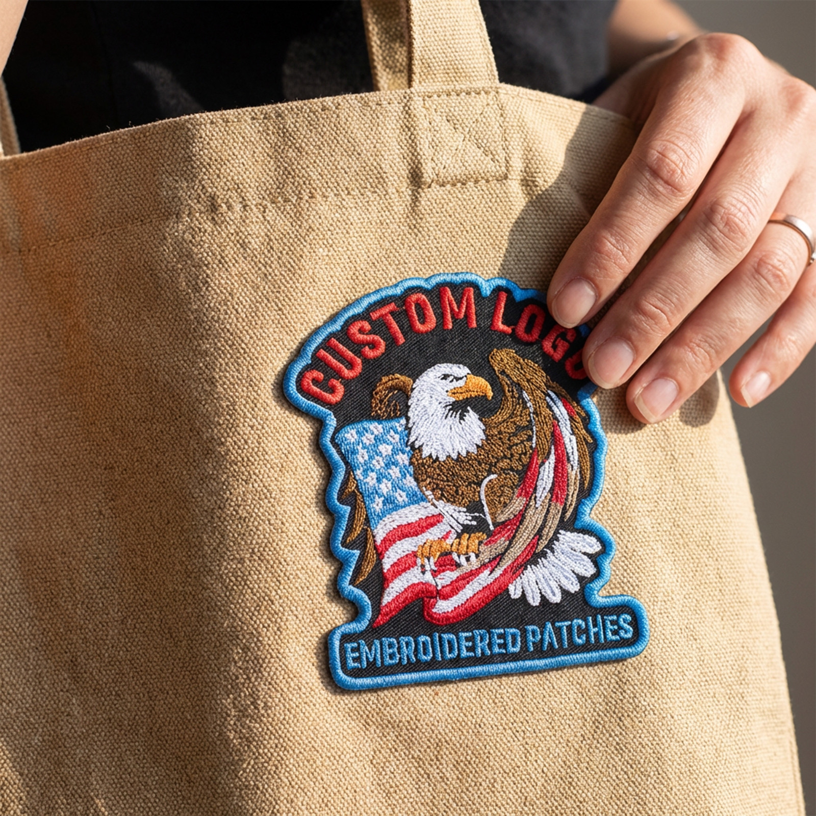 Custom Embroidered Logo Patch, Personalized Team Logo Company Patches