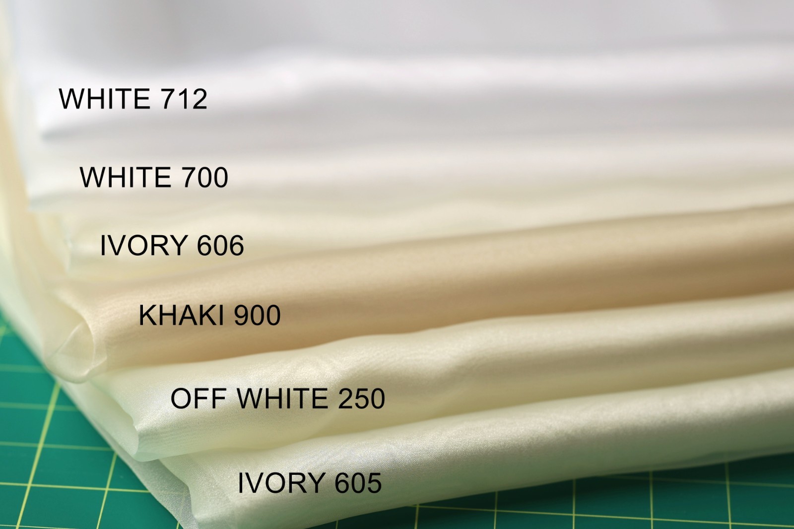 47 colors Crystal Sheer Organza Fabric By the Yard for Wedding, Costumes, Decor