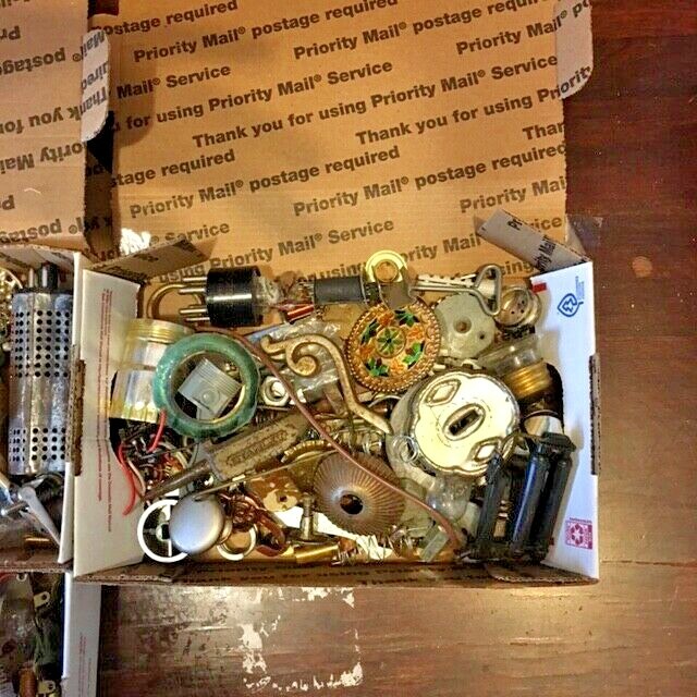 1 Pound lot Steampunk Parts for Artists-Bulk Priced #NJ27