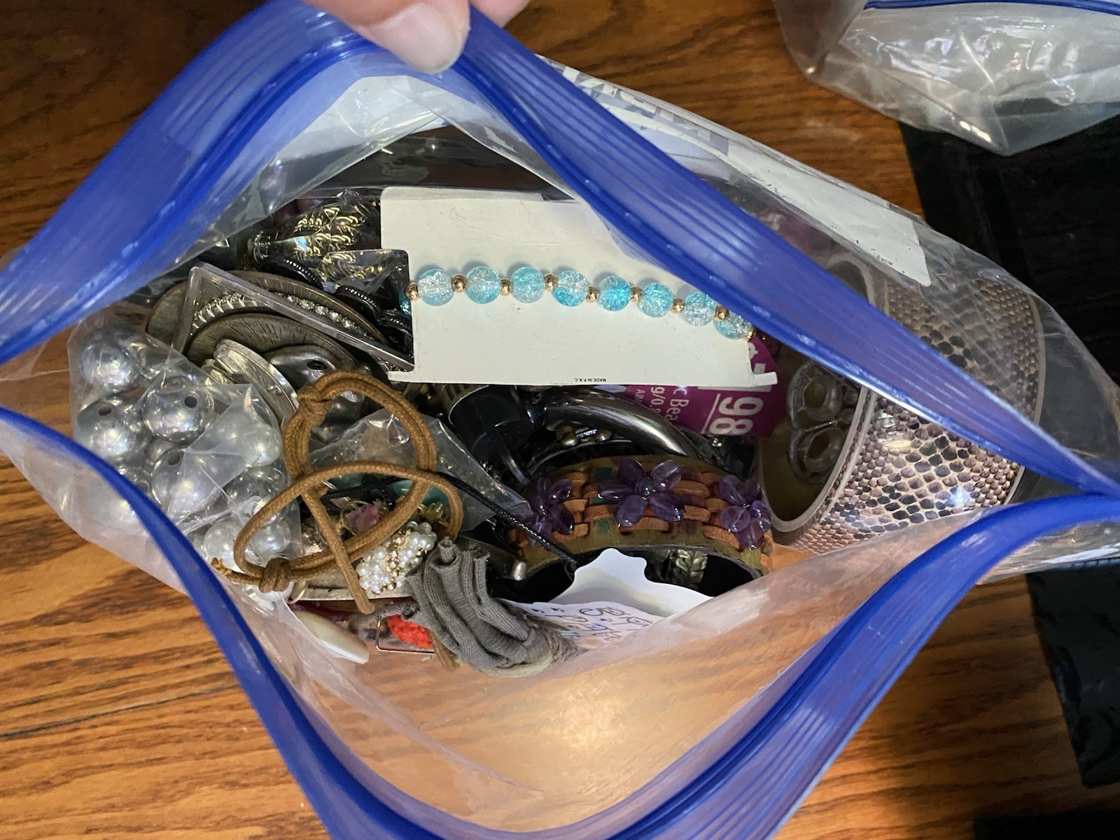Huge Craft Lot Repurpose Jewelry Making Metals Plastic Wood Acrylic 5.8 Pounds