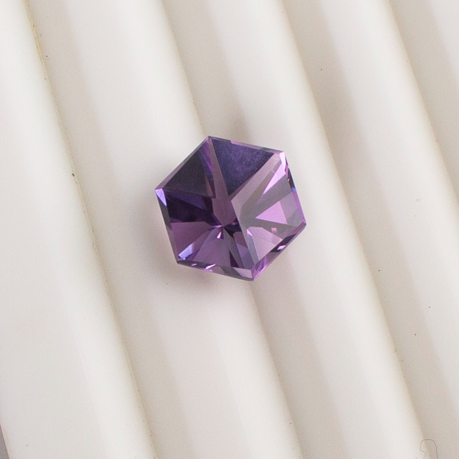 Natural Amethyst 10x10mm Hexagon Fancy Cut, Amethyst Loose Fancy Cut Gemstone