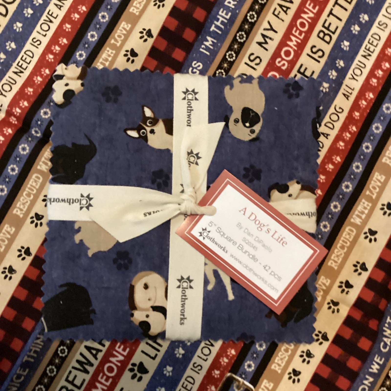 Villa Rosa Designs Quilt Kit 45” x 54” – A Dog’s Life Clothworks Fabric