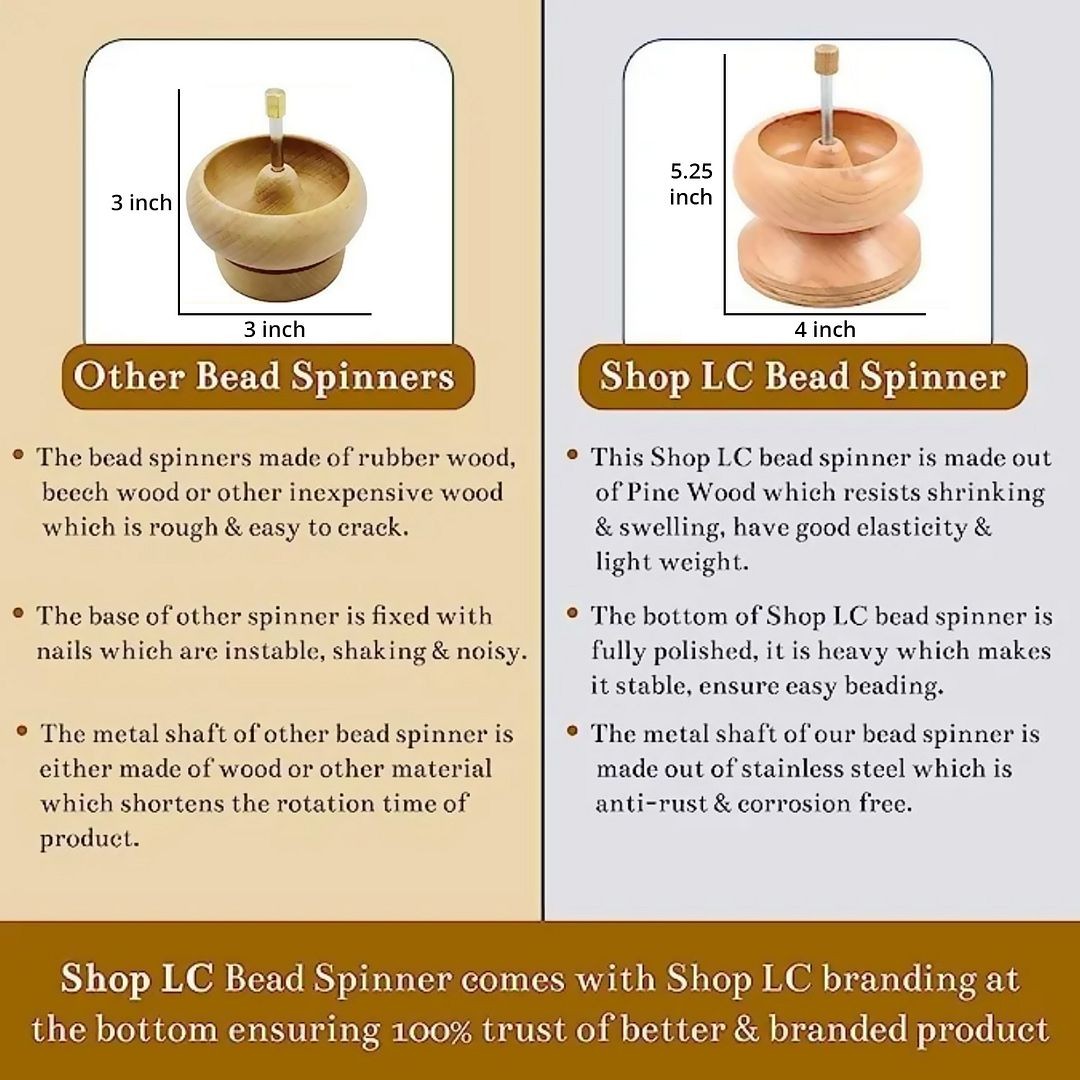 Bead Spinner Kit with 2 Big Eye Needles & Accessories