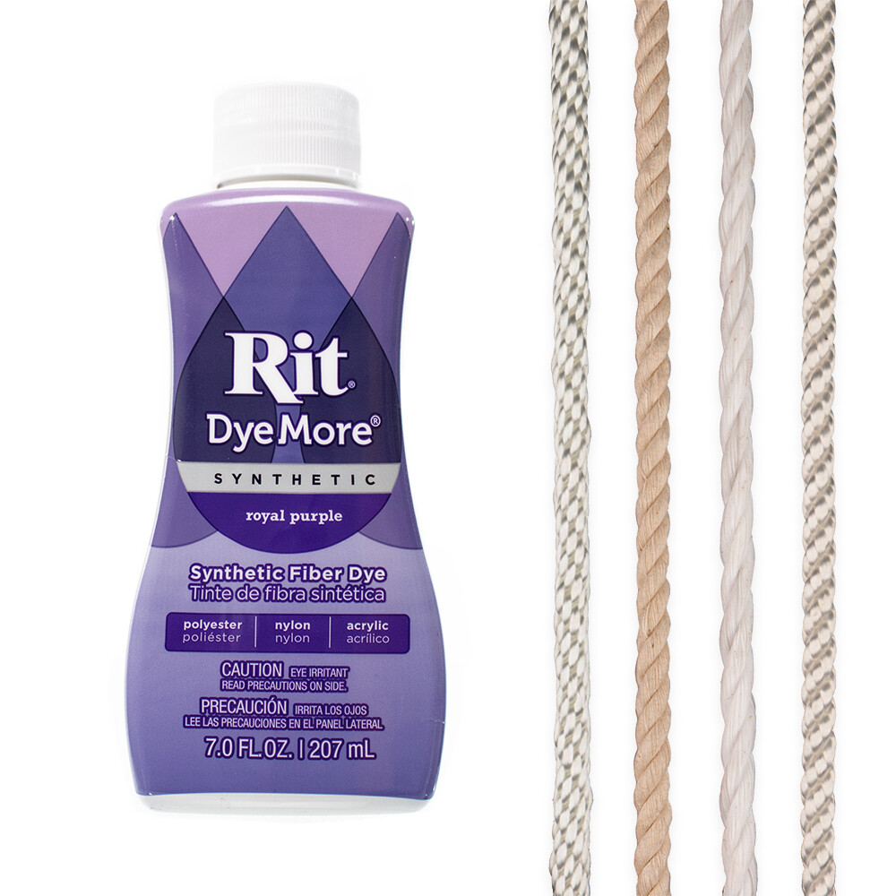 Rit Dye Synthetic Liquid Sampler Kit- Wide Selection of Colors and Rope Samples