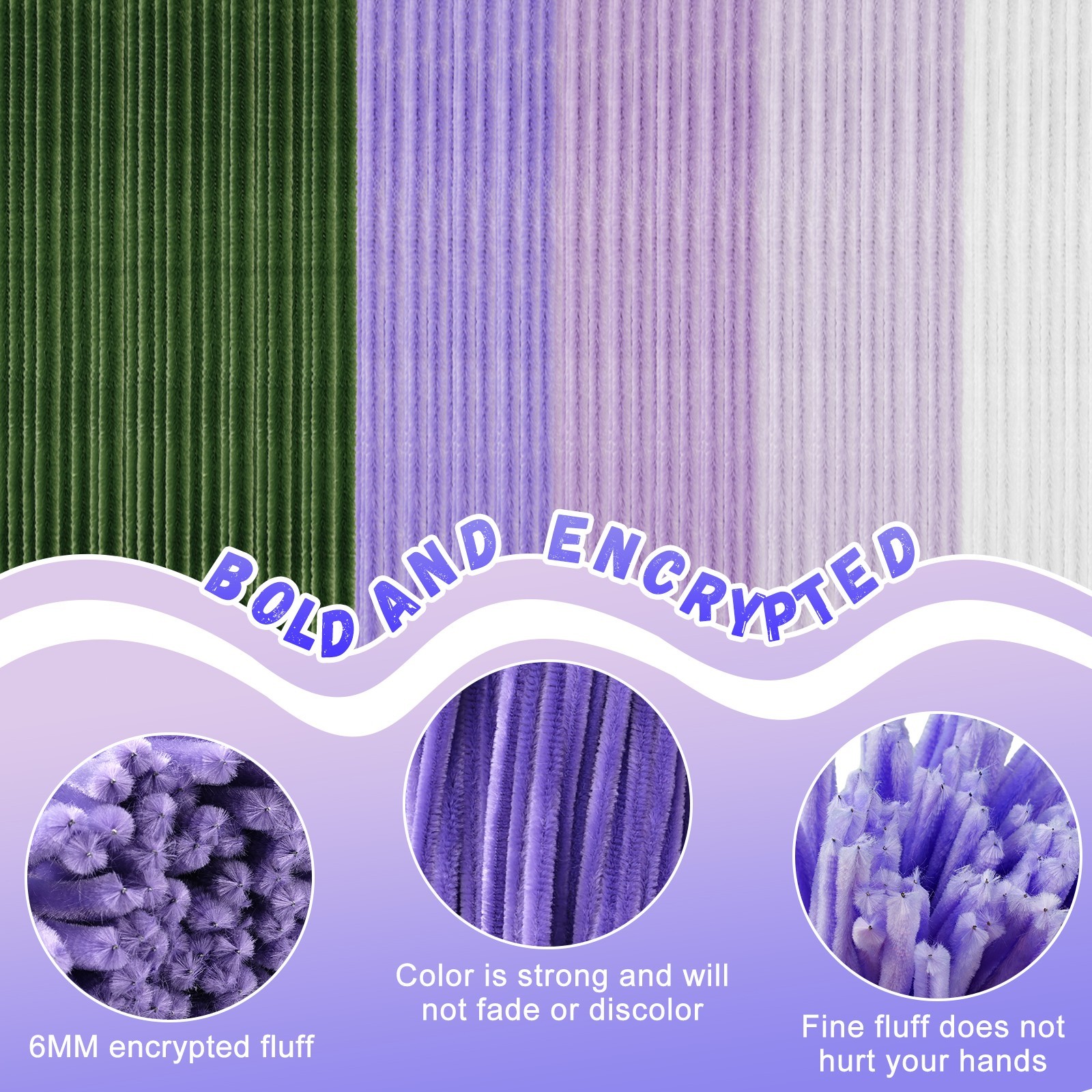 500Pcs Pipe Cleaners Rose Pink Chenille Stems Bulk Fuzzy Sticks for Flower Craft