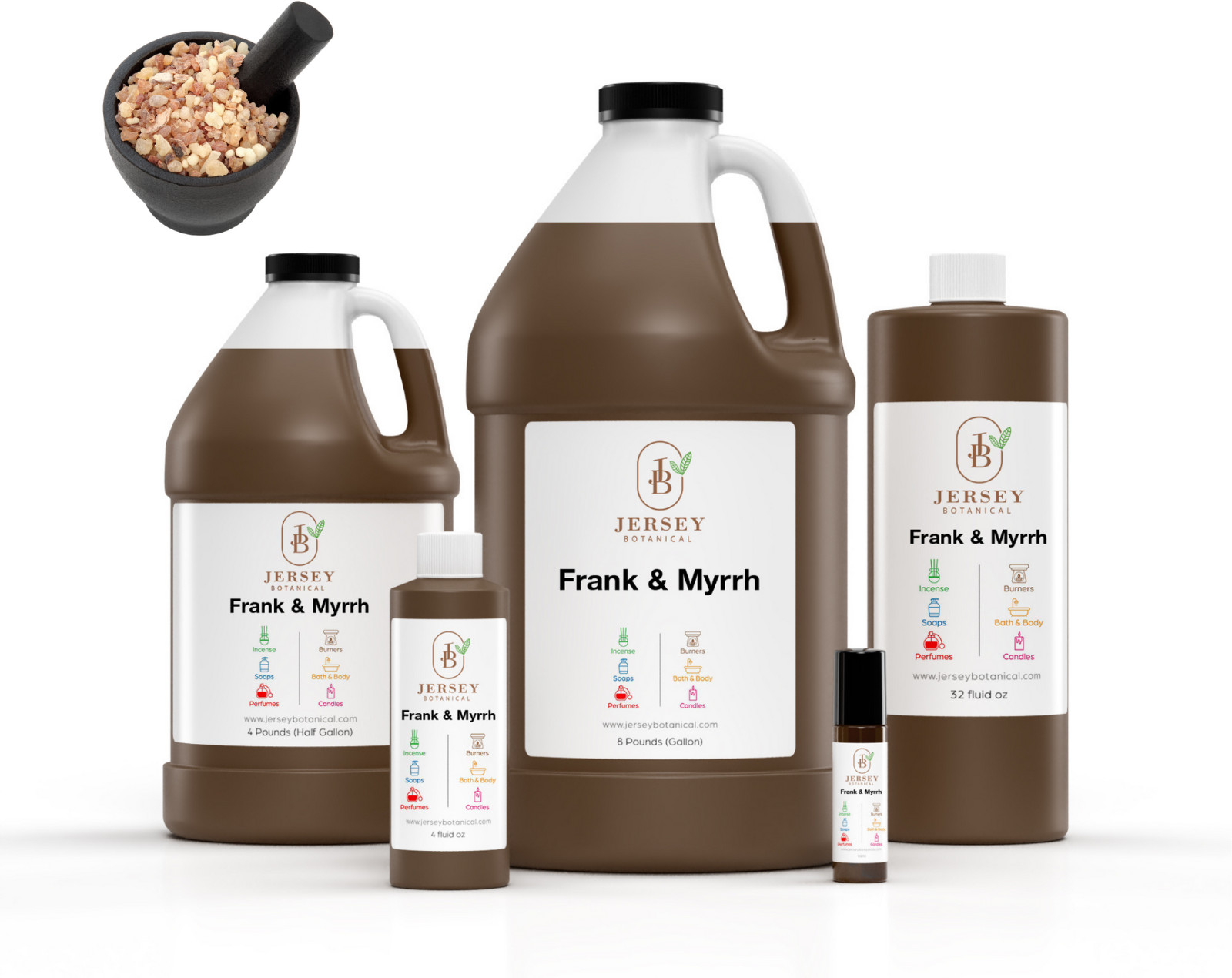 Frank & Myrrh Fragrance Oil For Candle, Soap Making Incense 100% Pure Grade Bulk