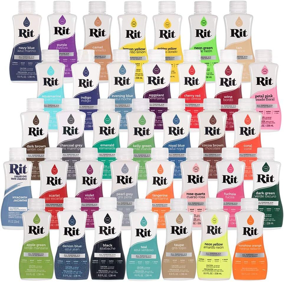 Rit Dye Liquid – Wide Selection of Colors – 8 Oz.