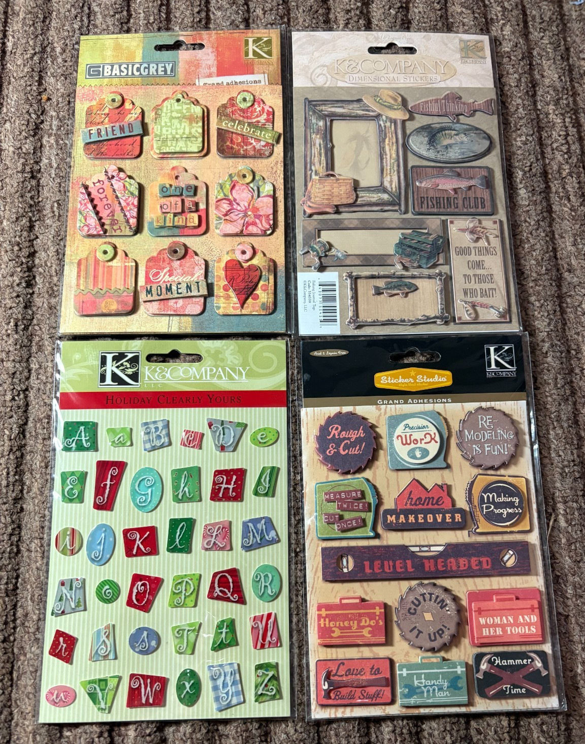 K & Company stickers lot (see description for details)