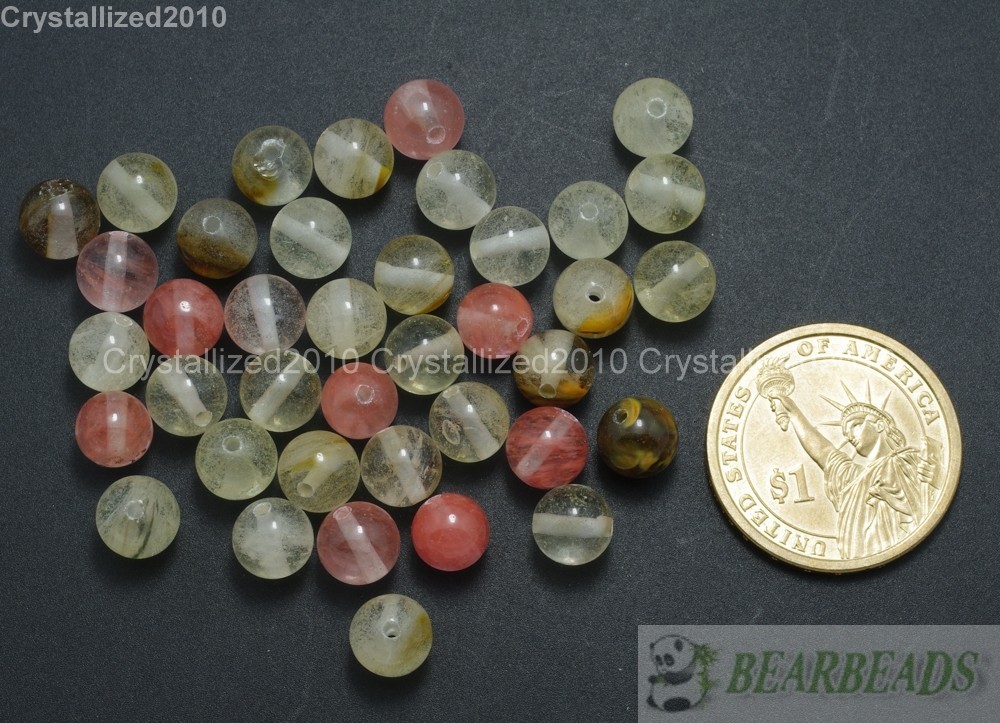 8mm Wholesale Natural Gemstone Round Spacer Beads Lapis Crystal Quartz Jasper
