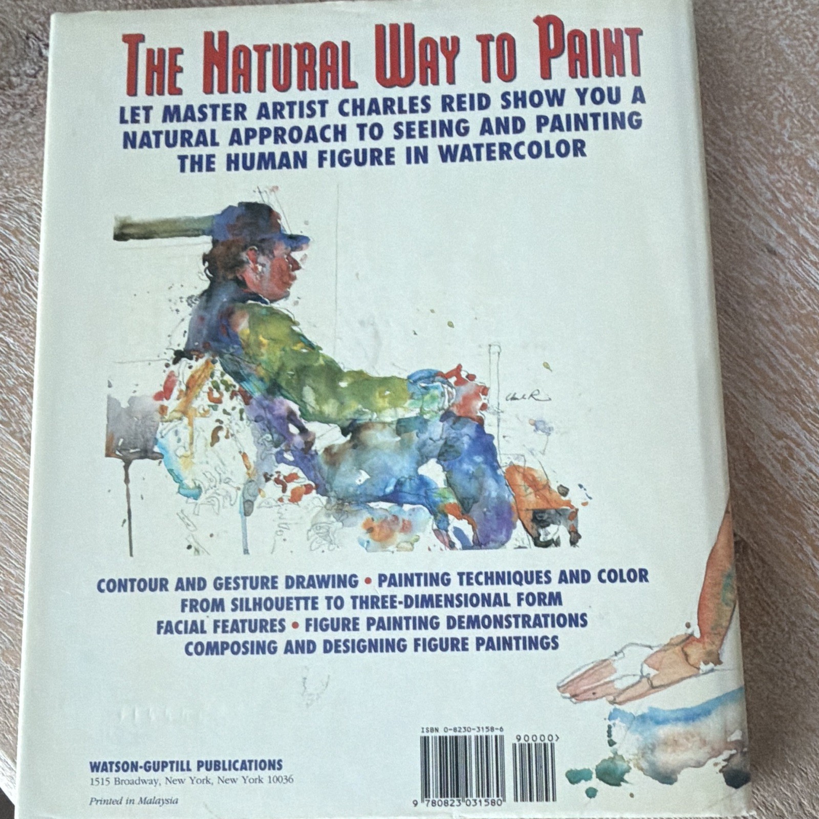 Charles Reid The Natural Way to Paint Figure Watercolor Painting Book