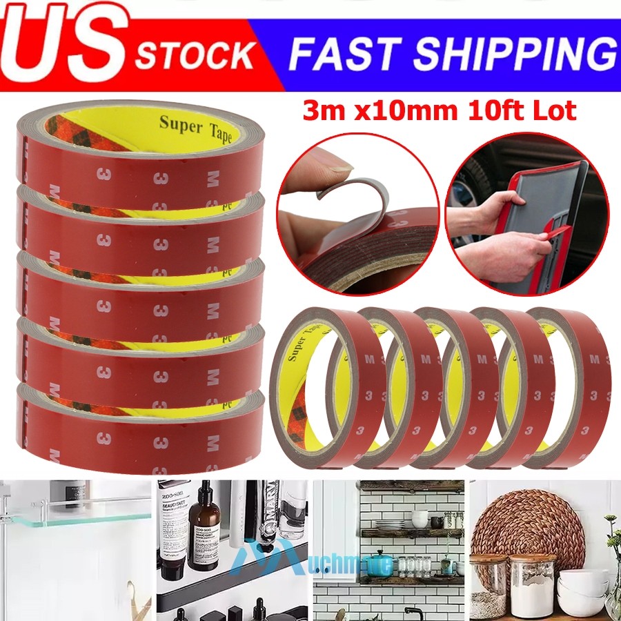 Double Sided Tape Heavy Duty Acrylic Foam Mounting Tape for Car, Home and Office