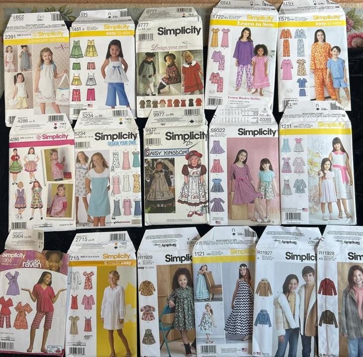 41 Children Girls A Few Are Unisex ALL UNCUT Various Sizes Beautiful Dresses Lot