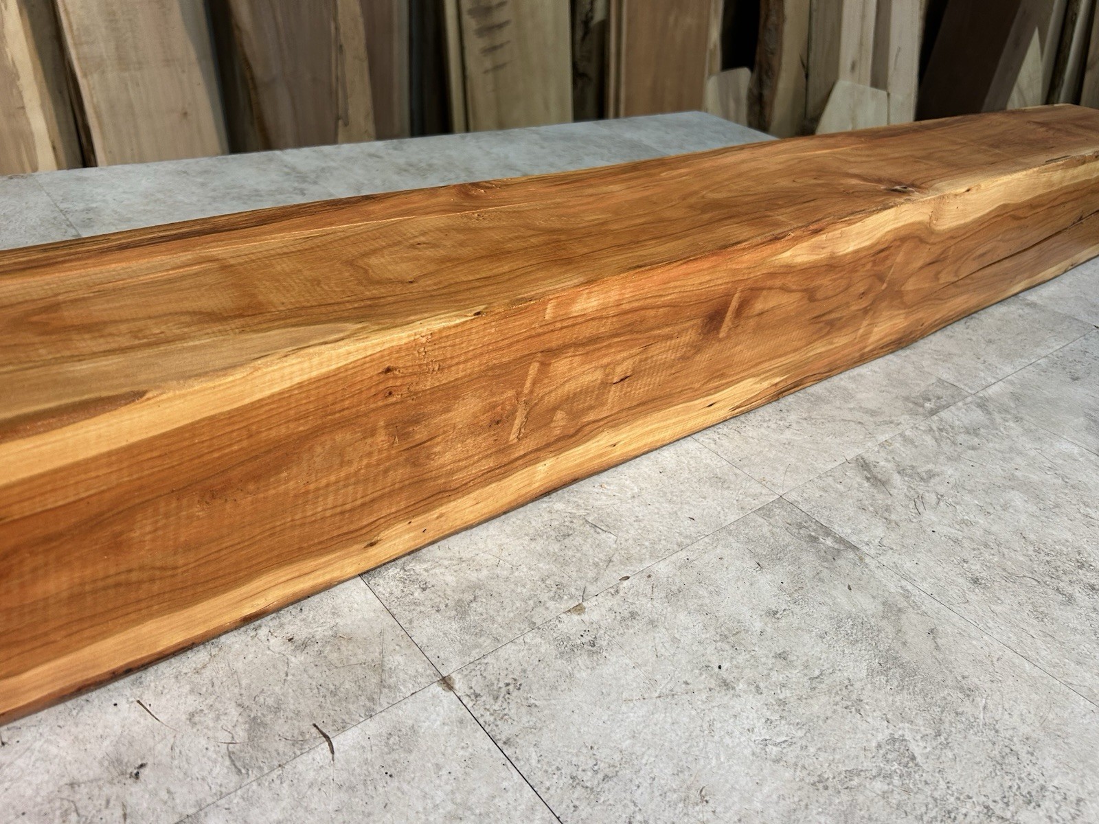 Cherry Mantel Beam/Fireplace Mantel Beam/Rustic Modern Wood/Solid Hardwood Beam
