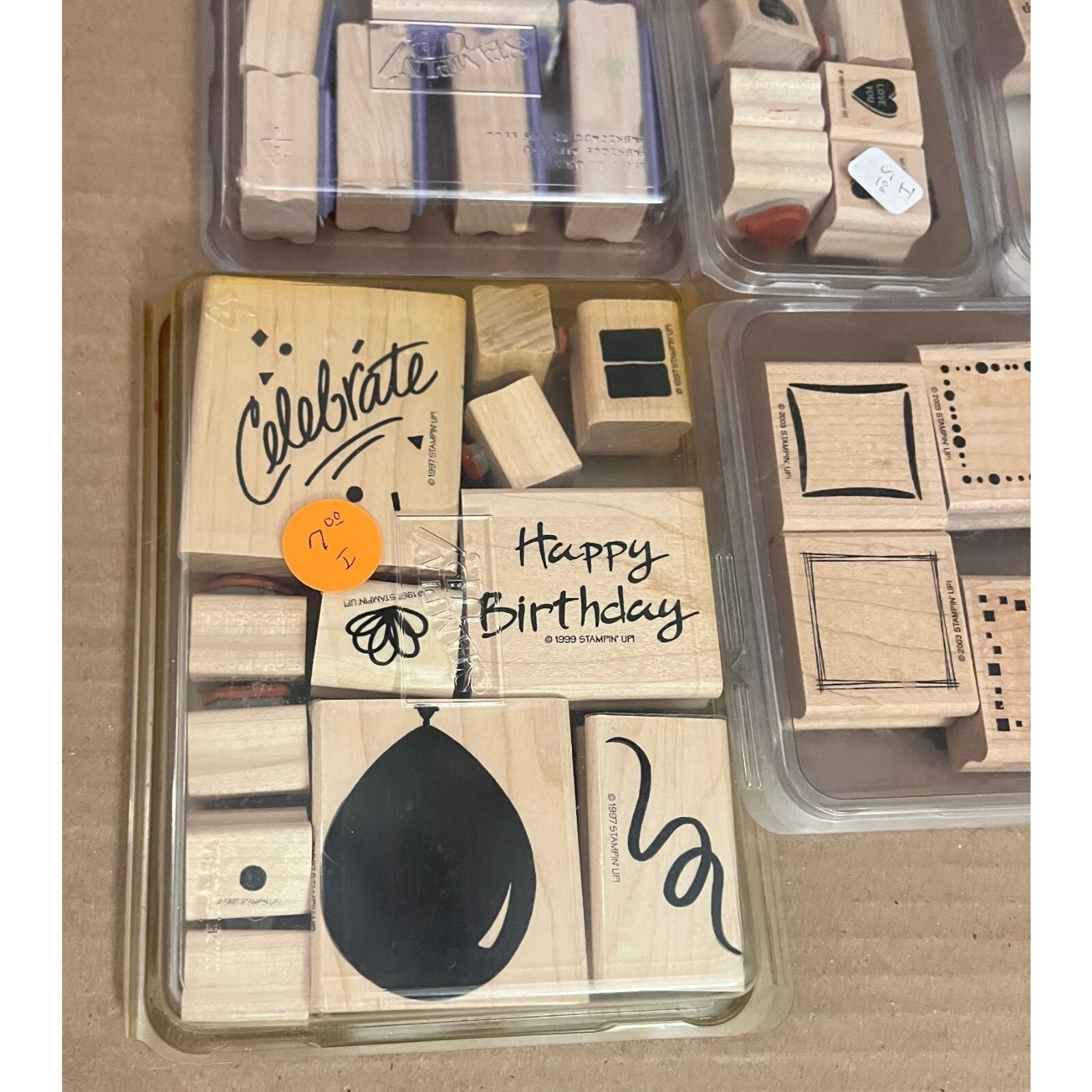 Stampin Up Lot 70+ 12 sets Rubber Wood Stamps Varies Designs Crafts