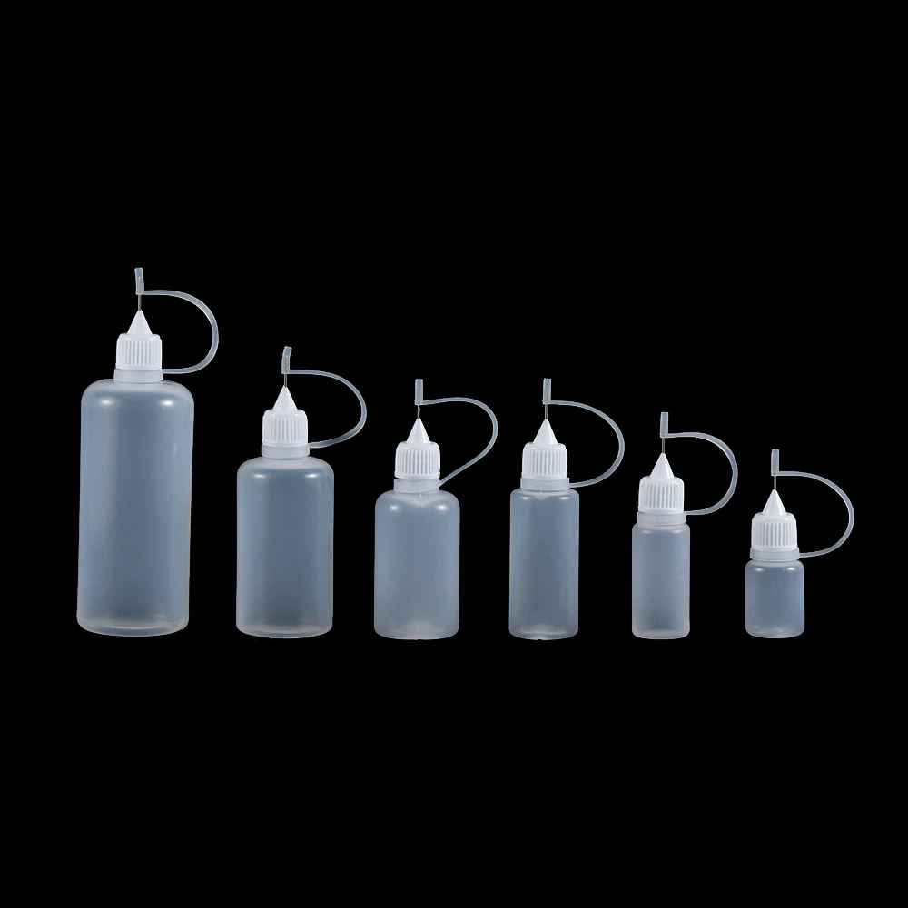 5PCS Needle Tip Glue Applicator Bottles 5-100ML DIY Craft Quilling Tool