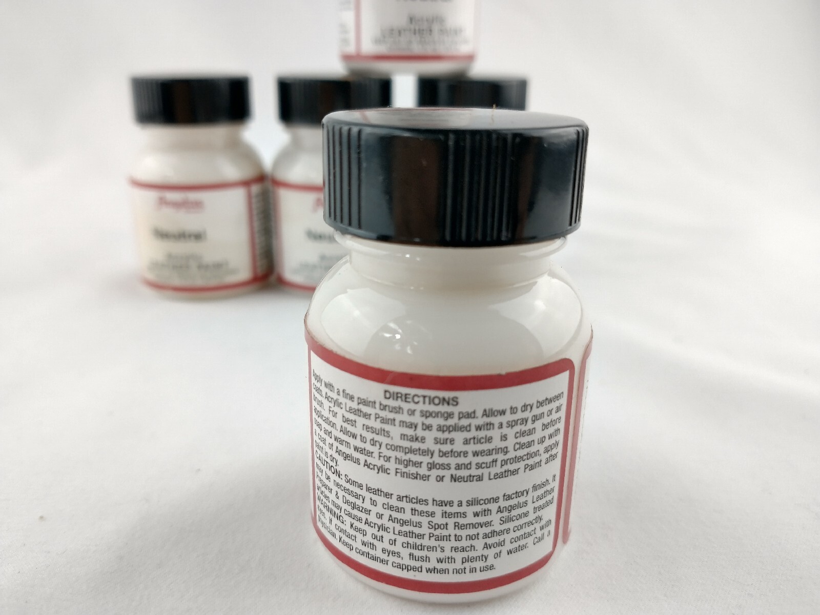 Angelus Neutral Acrylic Leather Paint 1oz 5-Pack Waterproof Sneaker Custom 🖌️