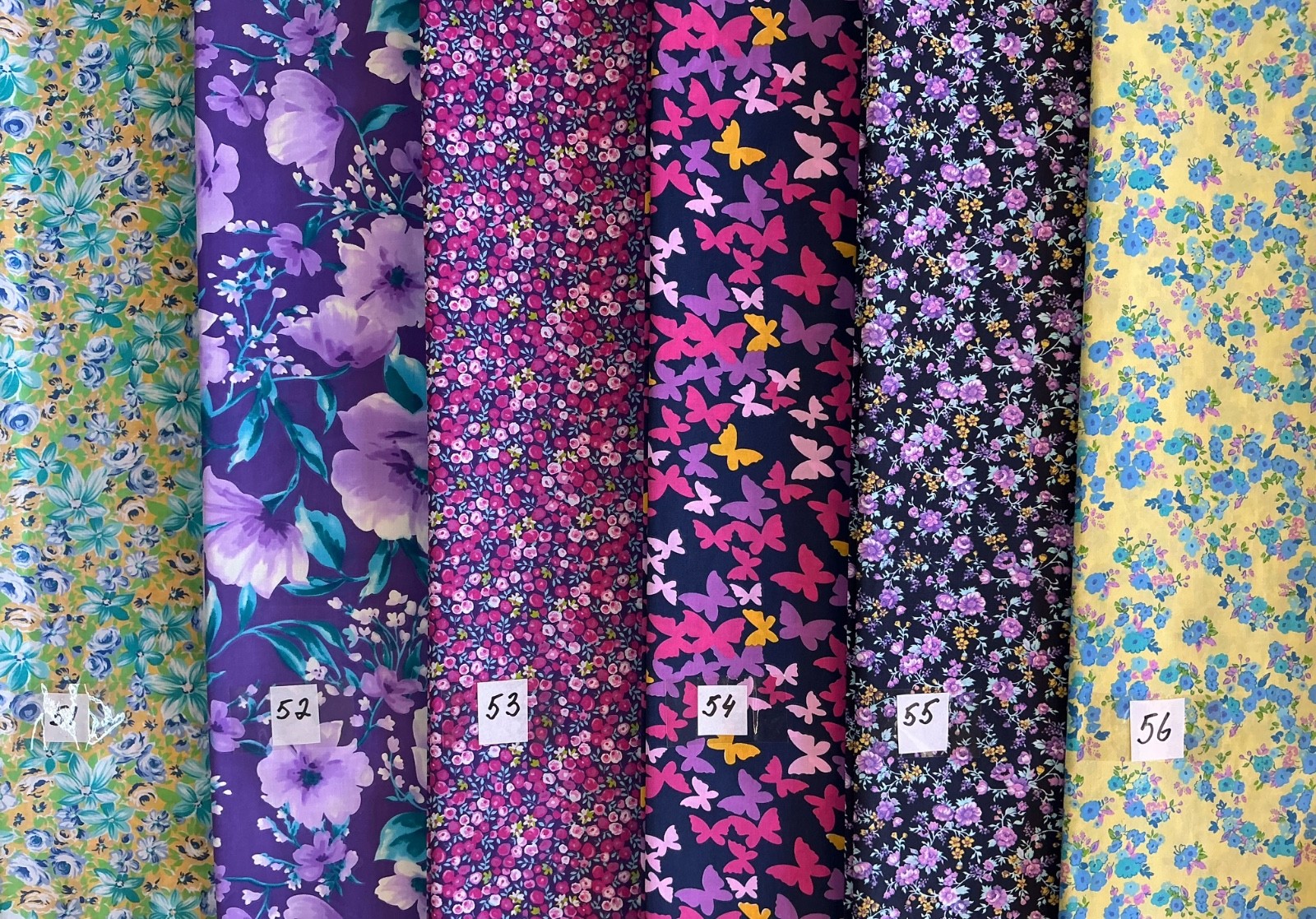 Floral Print Cotton Blend Fabric 56″- 60″ Wide By The YARD