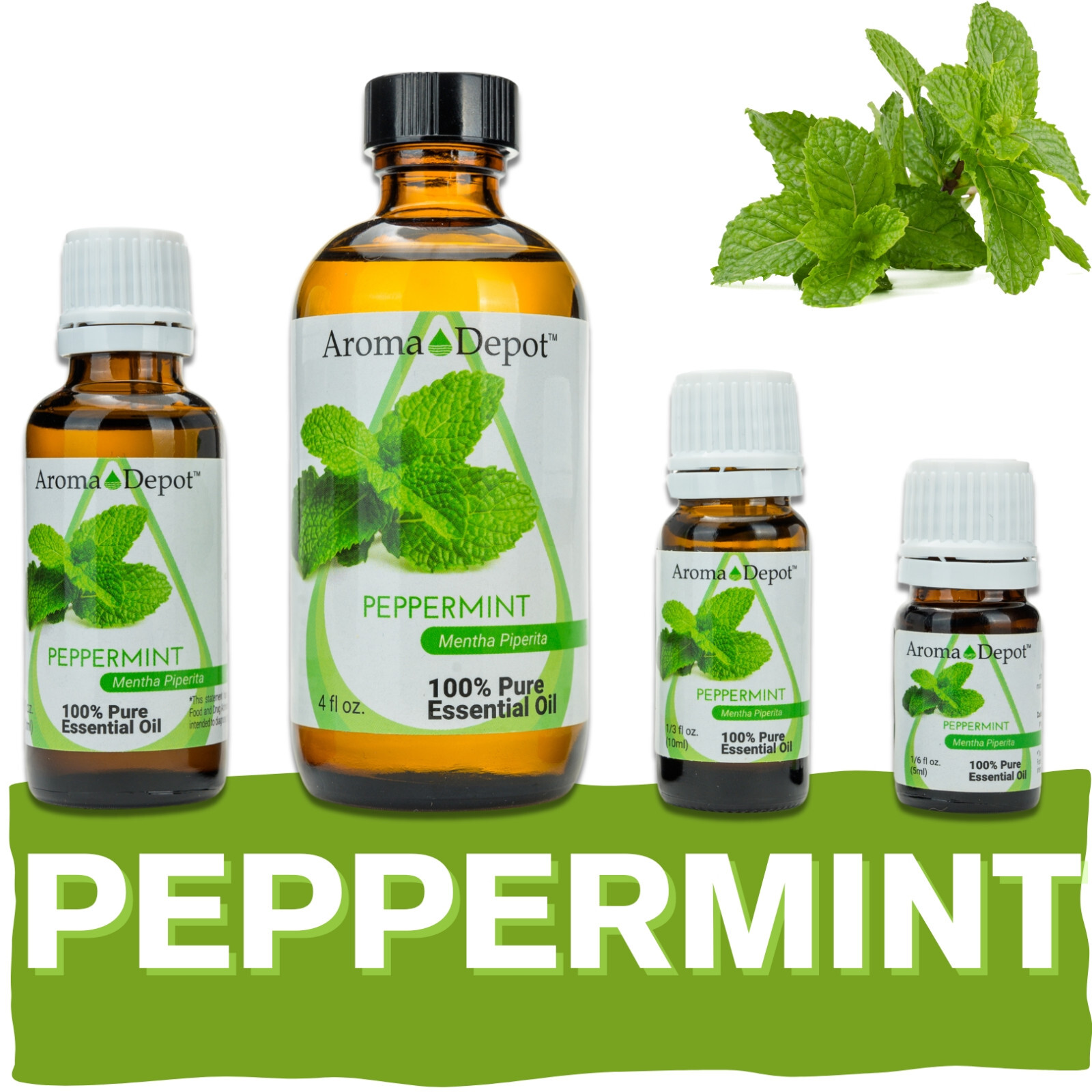 Peppermint Essential Oil Therapeutic Grade 100% Pure Natural Aceite Esencial