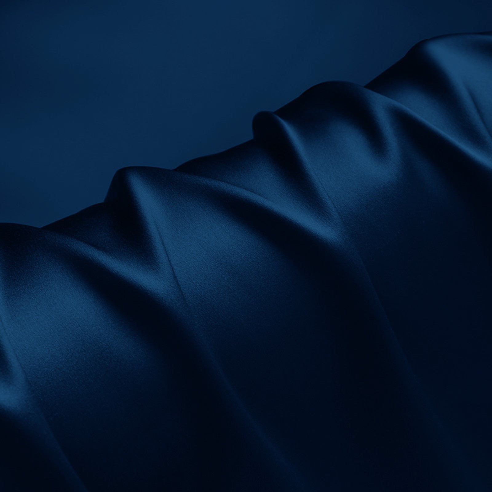 Dark Blue 100% Pure Mulberry Silk Fabric by the Yard