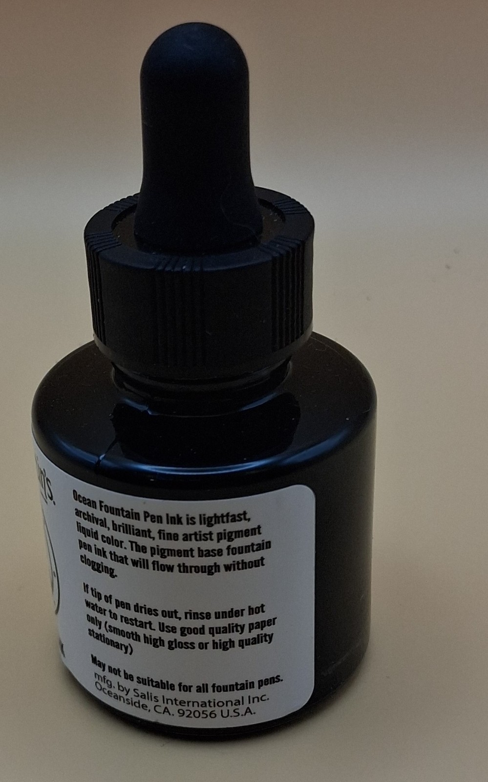 Dr. Ph. Martin’s OCEAN 3E Dark Matter Black Fountain Pen Ink – 1 oz Bottle