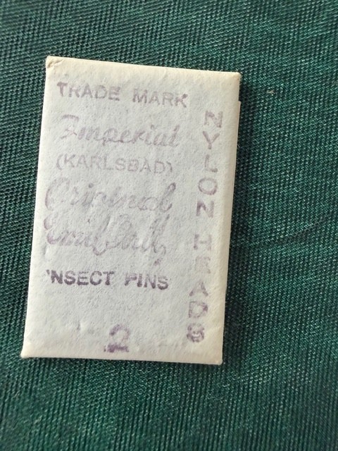 PRE 1918 Insect Collector Pins Karlsbad Austria Original Emil Artl