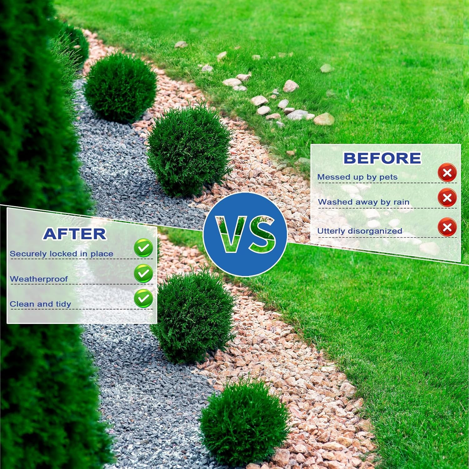 Non-Toxic Rock Glue – 5 Gallon Adhesive for Landscaping, Patios & Gardens