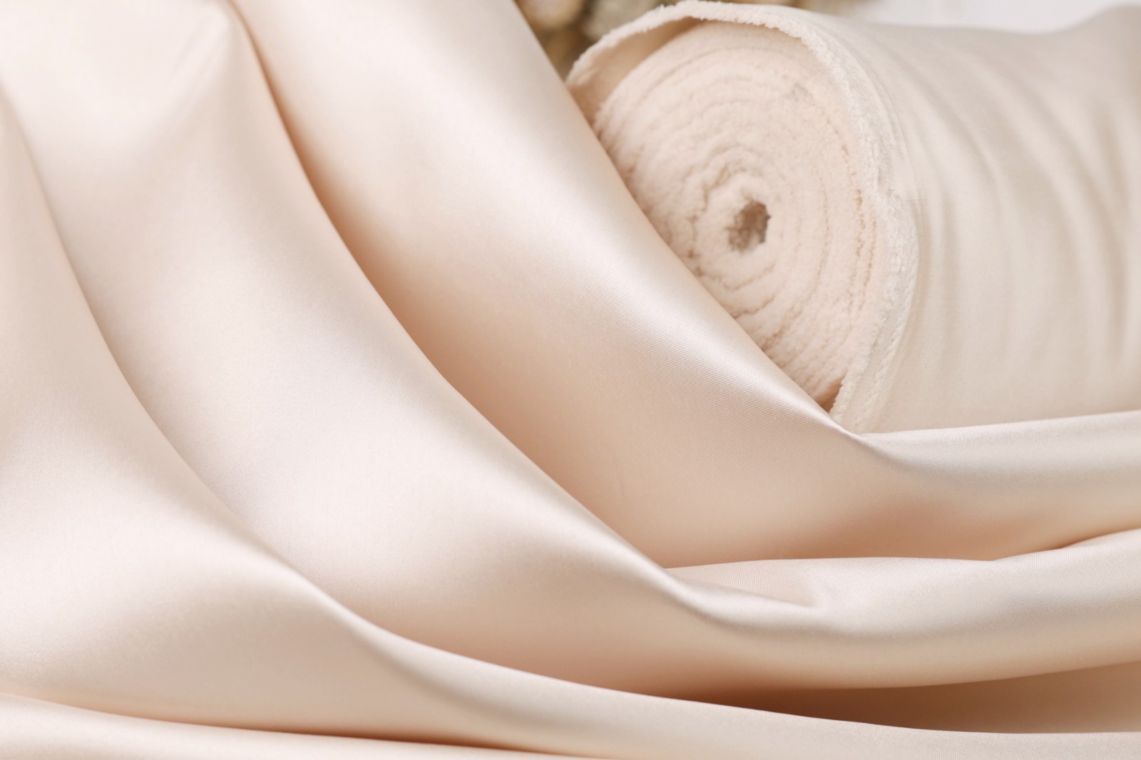 Champagne Mikado Satin 58/60″ Wide Fabric By the Yard 117