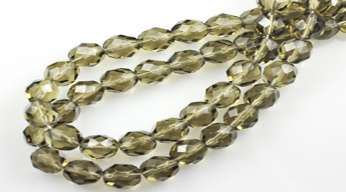 25 Black Diamond Czech Glass Faceted Round Beads 8MM