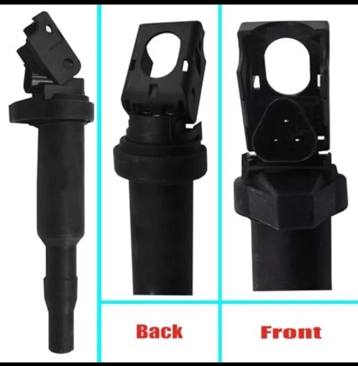 Ignition Coil Iridium Spark Plugs Set of 6pcs UF592 C1638 Compatible with BMW