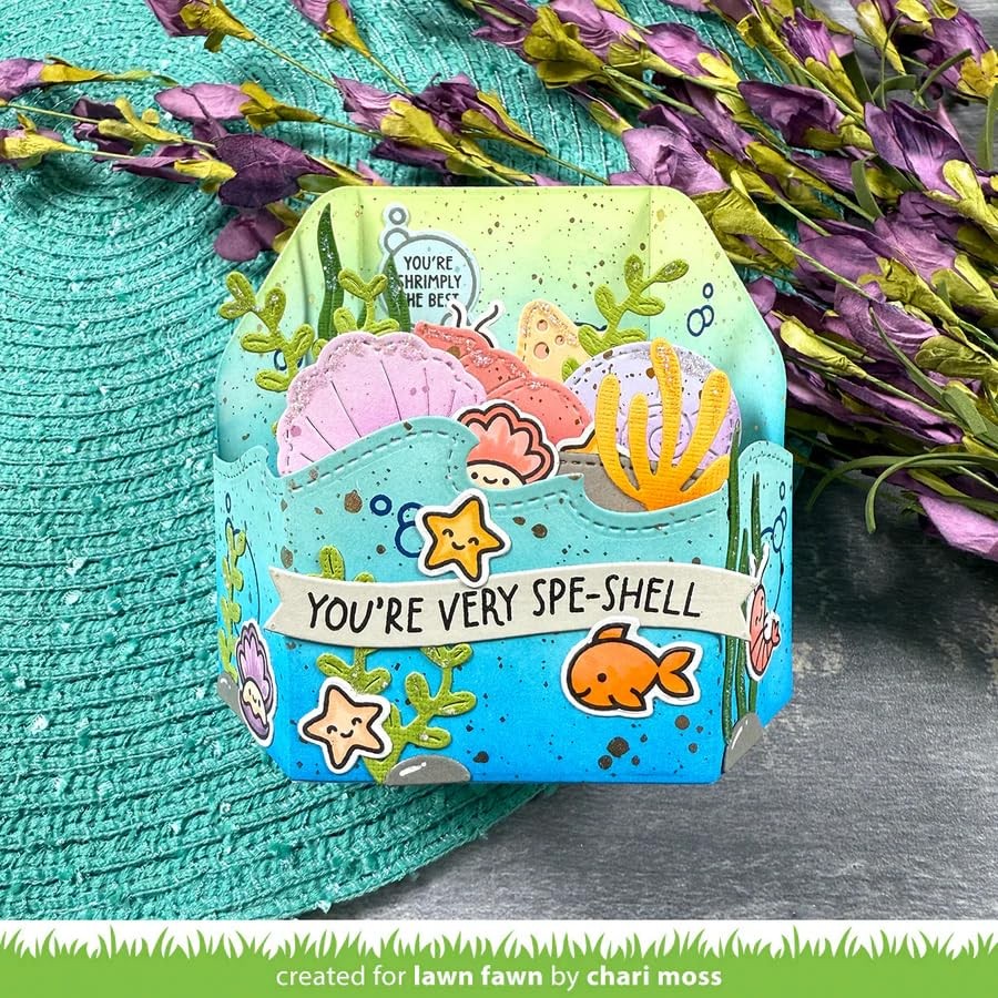 Lawn Fawn Stamp Set Bundle – Shello Stamp Set Photopolymer Clear Stamps (LF3789)