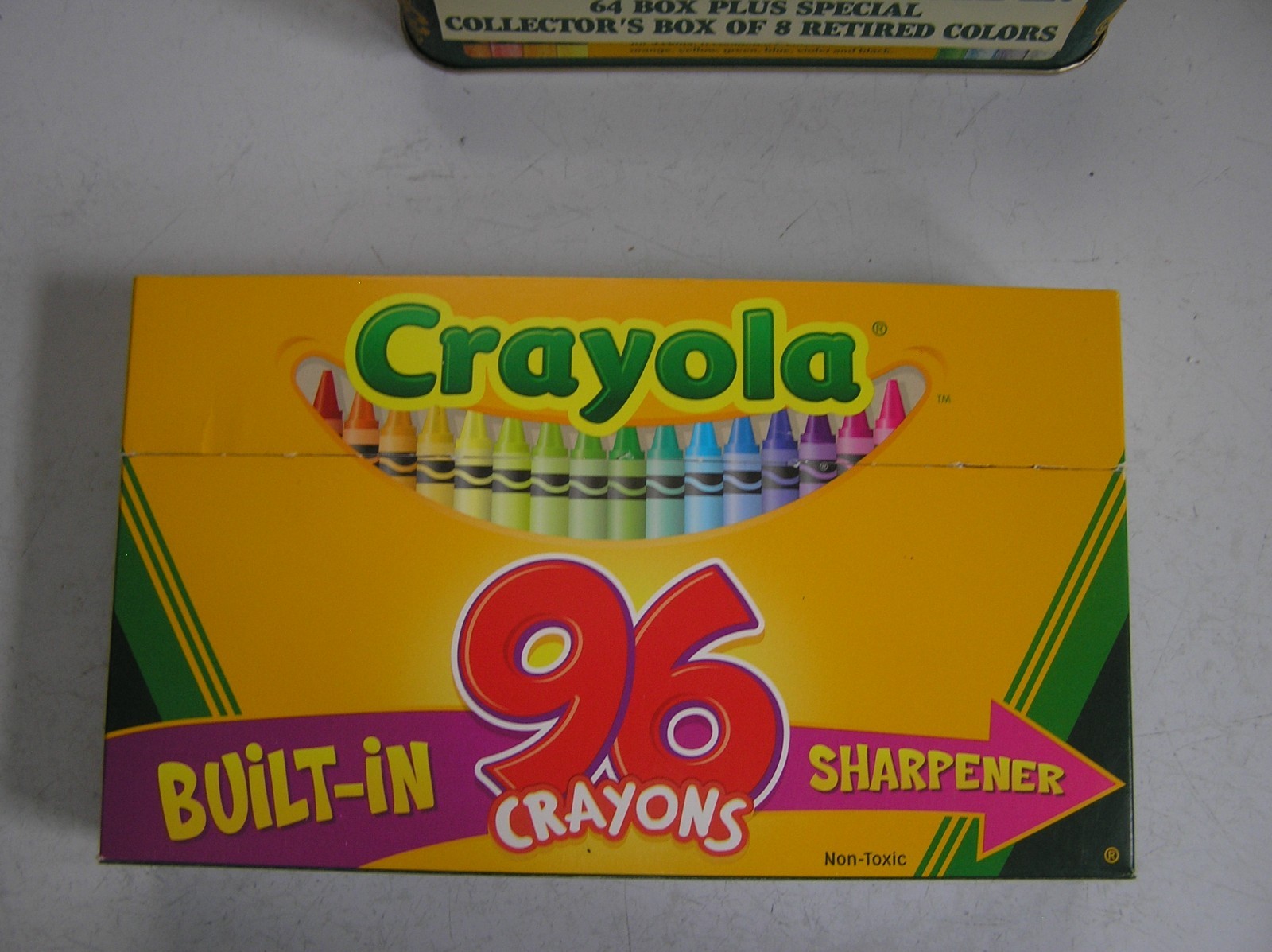 Crayola Crayons Collectors Tin 1991 (72 Crayons) & A Box Of 96 From 2004