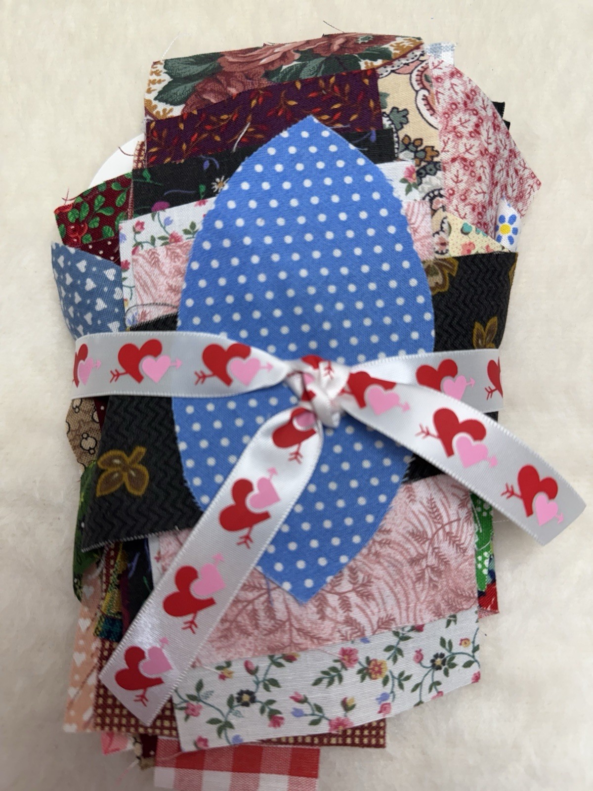 Fabric Scrap Lot Of 67 Pieces 1”-3”WIDE Crafts Quilting Vtg-now Length Varies