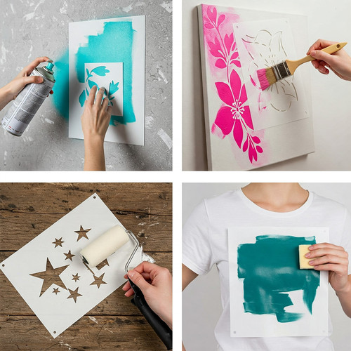 Michael Jordan Stencil Template Reusable Wall Art, DIY Crafts, Fabric Painting