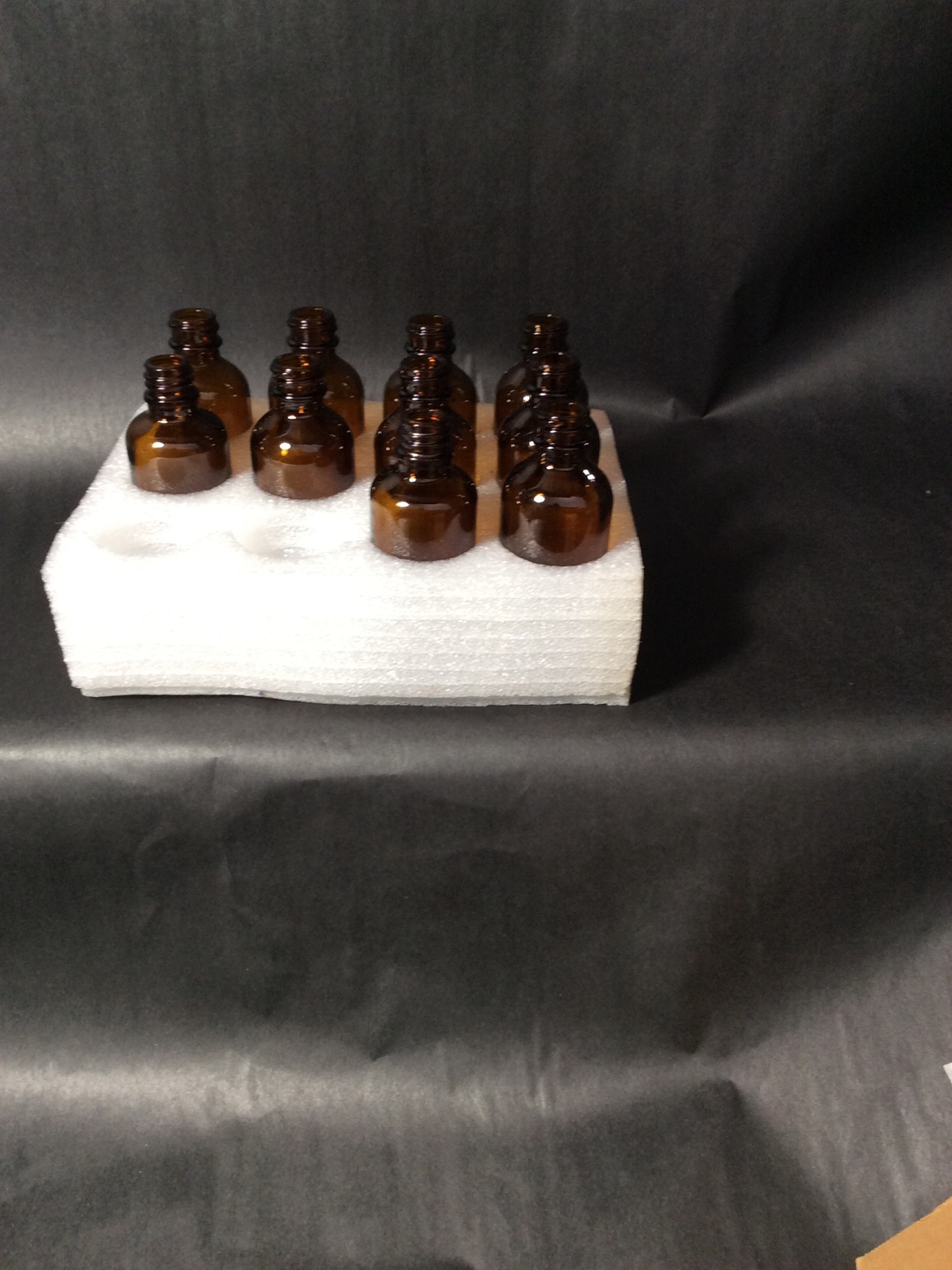10 Pack Boston Round Amber Glass Bottle (50ML) C4A