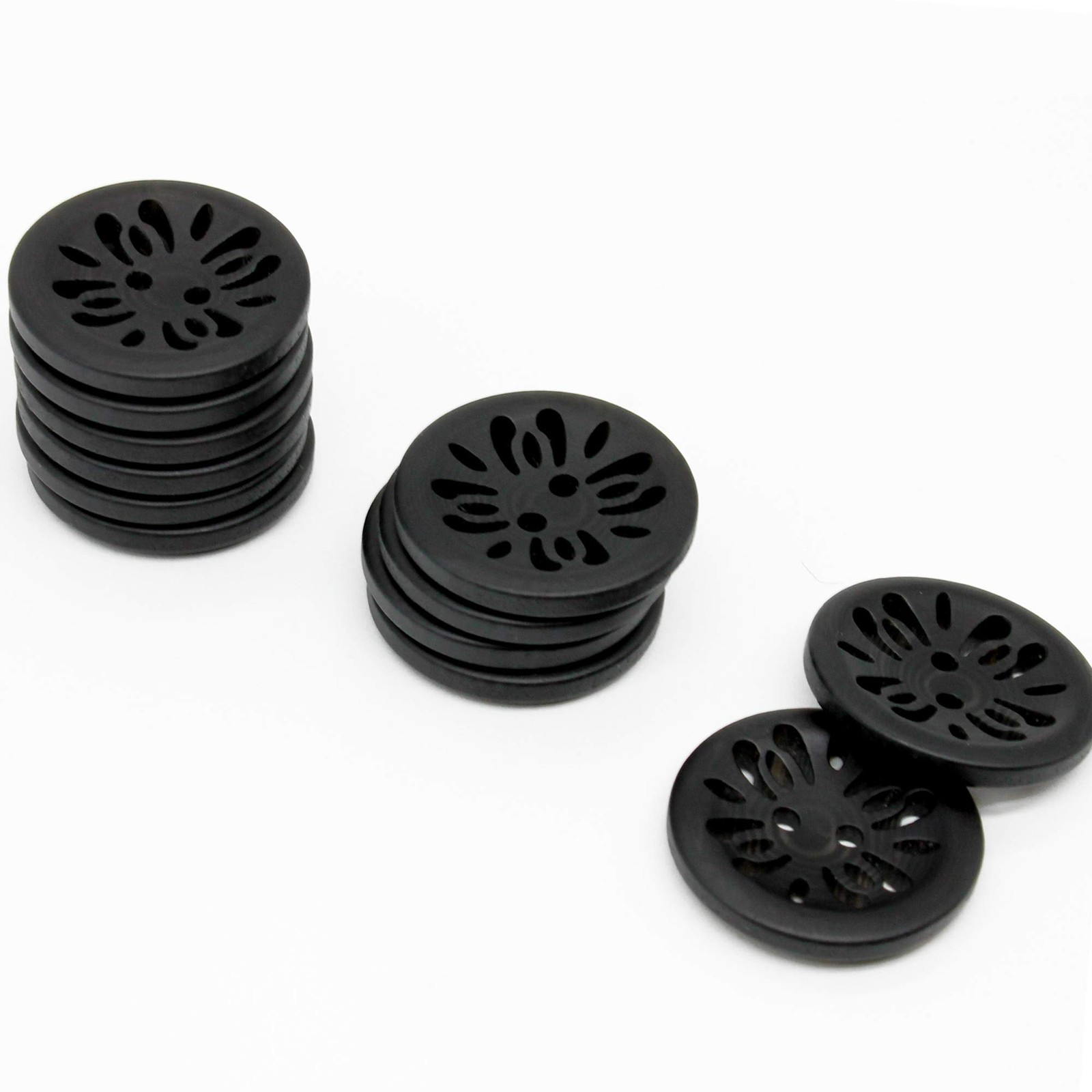 Raydodo 12 Pcs 25 millimeters x 25 x 3.9 millimeters, 1-Black